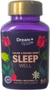 Dream Spell 3D Natural-Based Slaaphulp - Verzacht een alert geest, Geen Next-Day Grogginess- Drug-Free Innovative Formula met 3Mg Melatonine, GABA, Hop - Rustige Nachten, Verfrissende Morgen - 60 Capsules