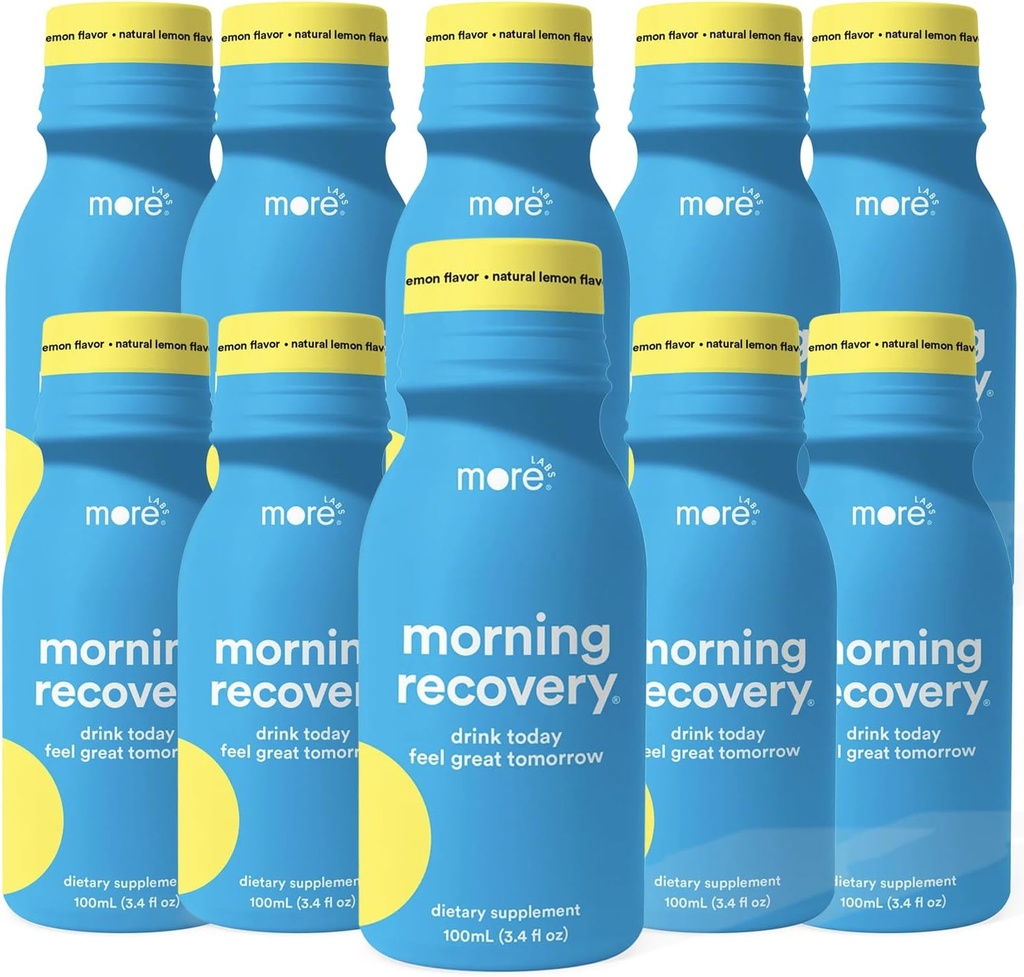 Meer Labs Morning Recovery Natural Citroen Smaak Electrolyte & Milk Thistle Drink 10 Pack 