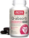 Jarrow Formules Q-Absorb Ubichinon Co-Q10 100 mg, Dieetsupplement, Antioxidant Ondersteuning voor Mitochondriale Gezondheid, Cellular Energy Productie en Cardiovasculaire Gezondheid, 120 Softgels, 120 Day Supply