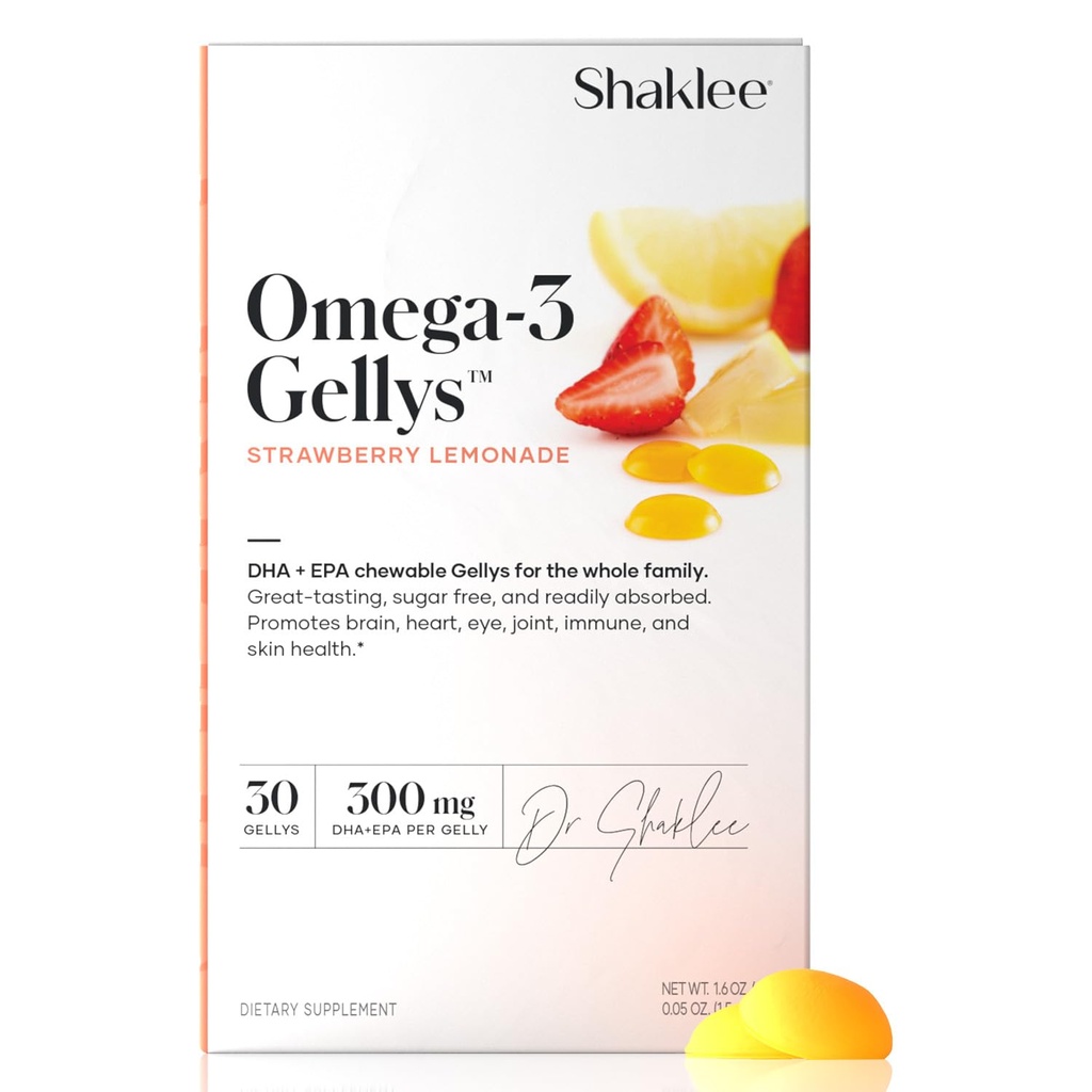 Shaklee - Omega-3 GellysTM - Aardbei Lemonade Gummies - 30 Gellys