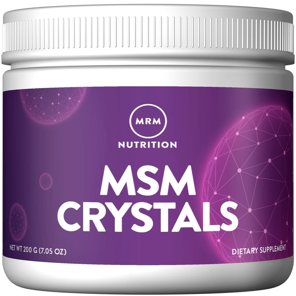 MRM Nutrition MSM Cristaux purs Biodisponible Poudre de soufre pour la santé articulaire, les cheveux, la peau et le soutien des ongles