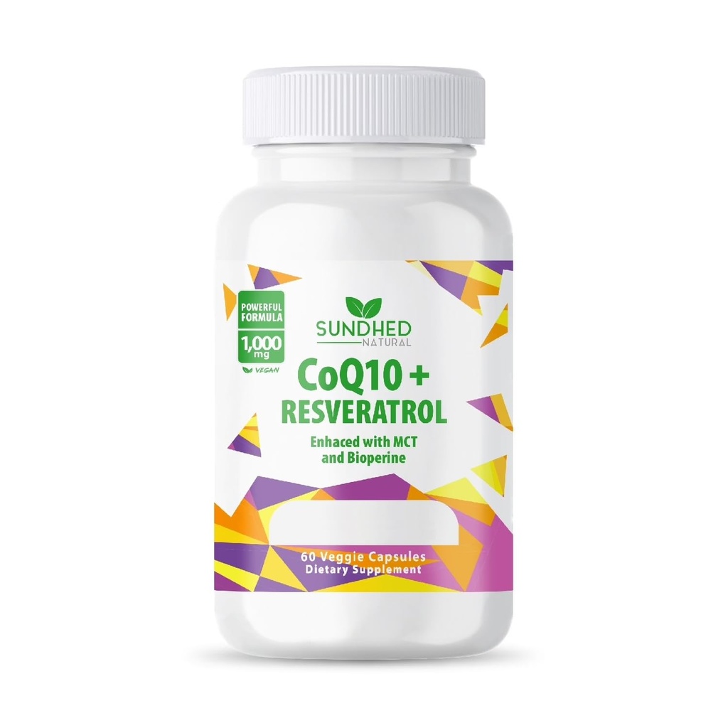 CoQ10 Krachtige antioxidant (Capsules Coq10+Resveratrol)