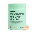 H-PROOF The Anytime You Drink Vitamine, Lever Gezondheid & Immuniteit Ondersteuning met Elektrolyten, Melkdistel, en Vitaminen B & C - 40 Kauwtabletten (20 Servings), Vegan, Zwarte Cherry