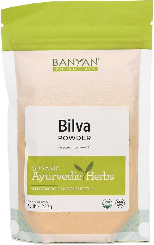Banyan Botanicals Bilva Powder - Certified Organic, 1/2 Pound - Aegle marmelos - Ondersteunt de juiste functie van de Bowels en bevordert gezonde kruk vorming*