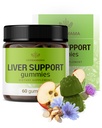 HERBAMAMA Lever ondersteuning Gummies - Herbal Complex voor lever detox en reiniging - Vegan, niet-GMO algemene ondersteuning supplement - 60 Pectin-based appel-smaak Kauwen