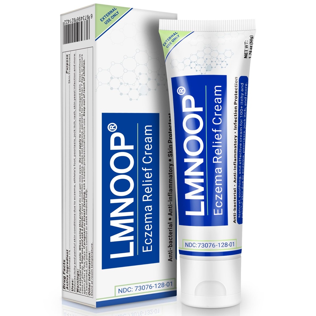 Eczeem crème, maximale sterkte behandeling Zalf voor huiduitslag, psoriasis, dermatitis, Urticaria, Jock Itch, Schimmelinfectie, Anti-Itch, Verlichting voor gevoelige, geïrriteerde huid 1.76oz