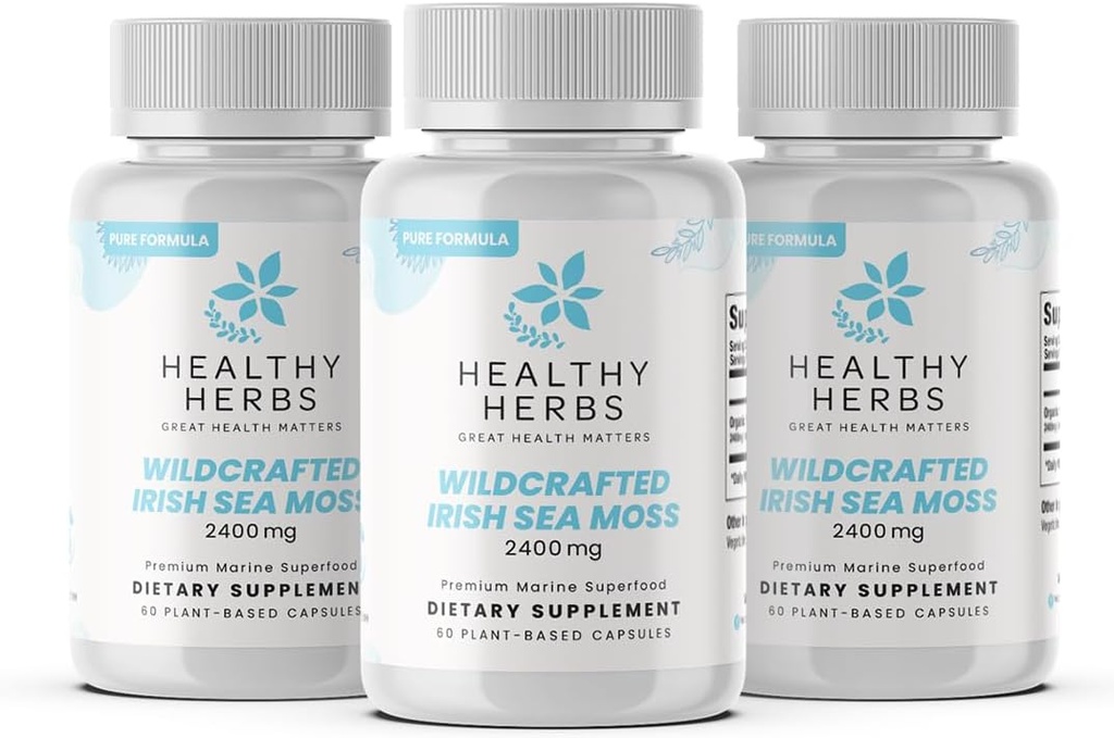 Gezonde kruiden Pure Ierse Zee Mos Capsules 