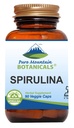 Pure Mountain Botanicals Spirulina Capsules - 90 Kosher Vegan Caps - Nu met 450mg Organisch Spirulina Poeder - Nature's Superfood Supplement