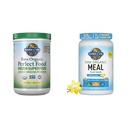 Tuin van het leven Super Greens Poeder Smoothie & Mix, Probiotica & Digestieve Enzymen voor Digestieve Gezondheid & Vegan Proteïne Poeder - Rauwe Biologische Maaltijd Vervangingsshakes - Vanille - Pea Proteïne