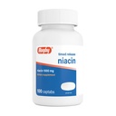 Rugby Timed-Release Niacine 1000mg Complément alimentaire pour adultes pour l'énergie, la circulation et le métabolisme, 100 Captabs (paquet de 1)