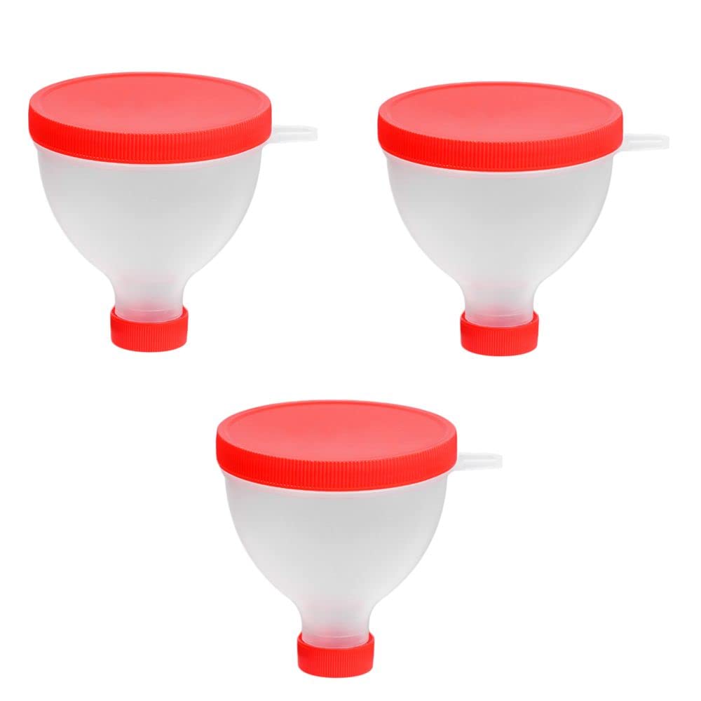 gofidine 3PCS 200ML Portable Protein Powder Funnel Portable Fill Funnel Gym Partner voor Waterfles Fitness Proteïne Shaker Bottle Nutrition Opslag Container