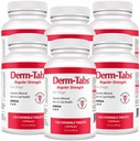 Derm Tabs Regelmatige sterkte voor honden - Natuurlijke olie, vitamines, mineralen, en antioxidanten - Ondersteuning gezonde huid en vermindering vergieten - 720 Kauwtabletten