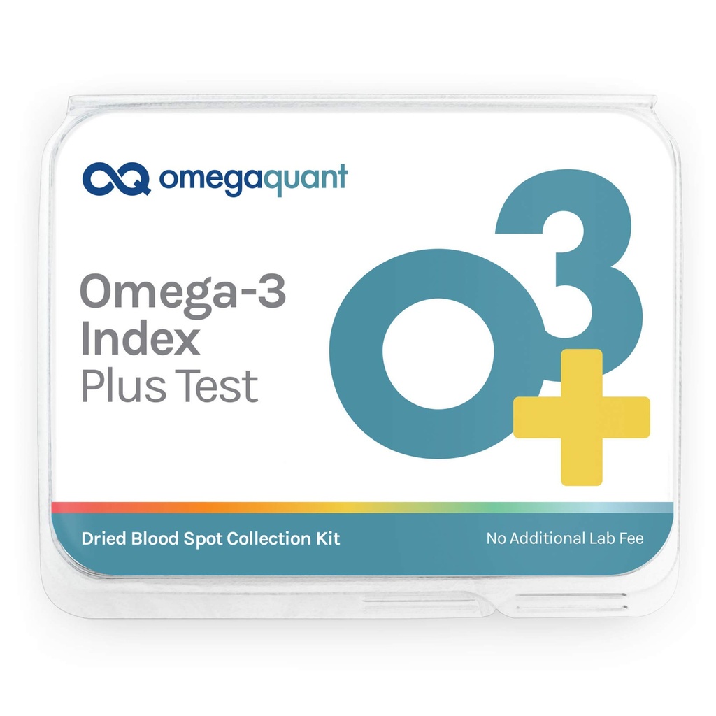 Omega Quant Omega-3 Index Plus Test Kit - Meet de bloedniveaus van Omega-3, Trans Fats, en Omega-6:Omega-3 Ratios De originele Omega-3 Bloedtest Home Kit