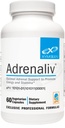 XYMOGEN Adrenaliv - Supplément de soutien adrénal pour promouvoir la réponse du corps au stress, promouvoir l'énergie et l'endurance - Rhodiola Rosea, Eleuthero, Complexe adrénal, réglisse, vitamine B6 (60 capsules)