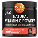 Vitamine C naturelle de la cerise acérola et de la poudre de Camu Camu - Haute absorption avec les bioflavonoïdes d'agrumes - Système immunitaire et Booster de collagène - Vitamines cutanées anti-vieillissement fabriqués aux États-Unis 90 portions