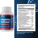 Zenith Labs Longevity Activator Anti-Aging Supplement Dietary Supplement, Natural Antioxidants with Resveratrol - Supports Immune Function and Healthy Memory, 3 Pack