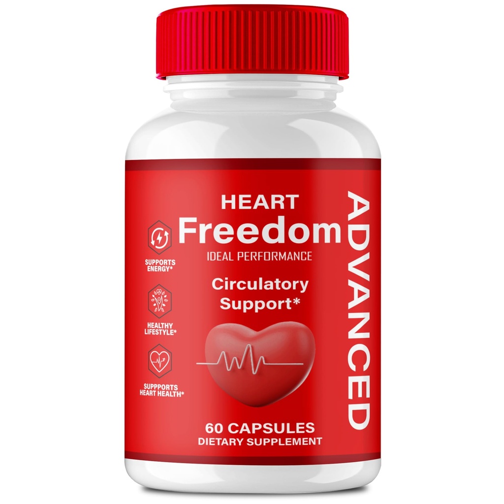 Capsules de protection du cœur, pilules officielles de protection du coeur - Énergie et santé Forte maximale, Capsules de protection de la liberté du cœur, All Natural Glyco Optimizer, Premium Formula Reviews (60 Capsules)
