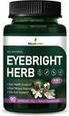 Eyebright Herb Capsules, natuurlijk kruidenextract voor ooggezondheidsondersteuning, oogvermoeidheid Ondersteuning en droge oogondersteuning. 90Capsules