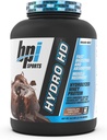 BPI Sports Hydro HD - 100% hydrolysé poudre de protéines de lactosérum - croissance musculaire, récupération, 25g de protéines hydrolysées, faible teneur en glucides, faible teneur en sucre, absorption rapide (68 portions, gâteau de lava au chocolat)