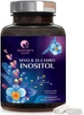 Myo-Inositol & D-Chiro Inositol 1025mg - 40:1 Ideale verhouding voor ovariële ondersteuning, Vegan Myo & D Chiro supplement voor vrouwen natuurlijke balans en hormoonondersteuning, vitamine B8, non-GMO - 120 capsules