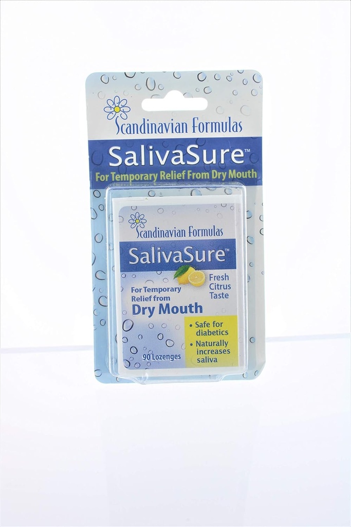 Nozovent Scandinavische Formules SalivaSure Lozenges 90 ea (Pack of 2)