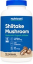 Nutricost Biologische Shiitake Mushroom Capsules 1000mg, 90 Servers - CCOF Gecertificeerd Gemaakt met Biologische, Vegetarische, Glutenvrij, 500mg Per Capsule, 180 Capsules
