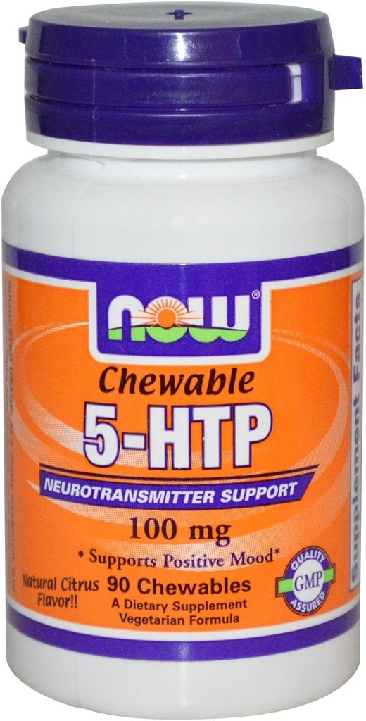 Alimentations 5-HTP agrumes naturels à croquer - 100 mg - 90 agrumes