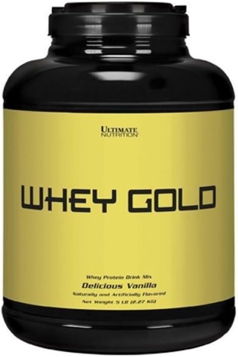 Ultimate Nutrition Whey Gold Protein Powder with 20 Gram of Protein, Whey Protein Isolaat and Amino acids for Muscle Development and Recovery, 67 Servers, Vanille