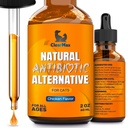 Antibiotiques pour aider les chats avec la toux et les allergies – Antibiotiques pour aider les chats avec les UTI et les moments digestifs – Soutien HIPS & Joints – Goût de poulet attrayant – Bouteille 2 Oz