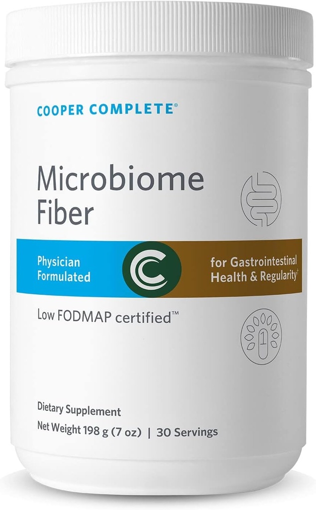 Cooper Complete Microbiome Fiber Powder Supplement. Verpakking van 1. 30 porties per cannister