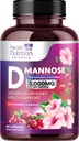 D-Mannose Supplement 1.350mg - met Cranberry, Hibiscus & Dandelion - Fast-Acting, Natural Urinary Tract & Bladder Ondersteuning voor Vrouwen & Mannen