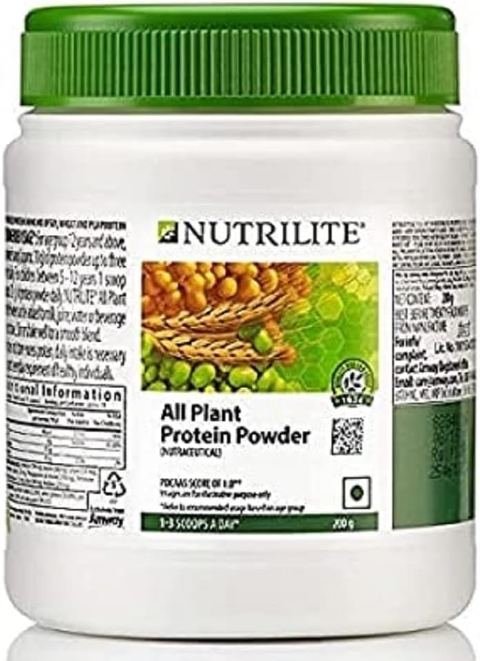 Amway Nutrilite All Plant Protein Powder - 200G En stijlvolle haar/hoofdband [Assorted] - Combo