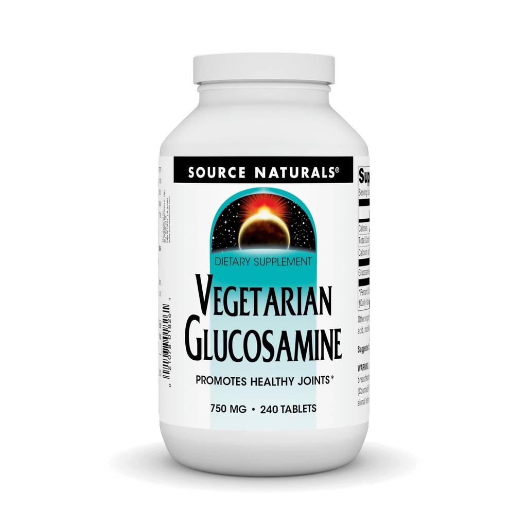 Bron Naturals Vegetarische Glucosamine, bevordert gezonde gewrichten* 750 mg Tablet - 240 Tel.