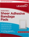 LEADER Sheer Kleefband Pads, Packs ofBlends with Skin, Highly Absorberende Non-Stick Pad, voor EHBO en Wound Care Protection, Vergelijk met Band-Aid, Allen One Size 3/4" x 4", 100 kt.