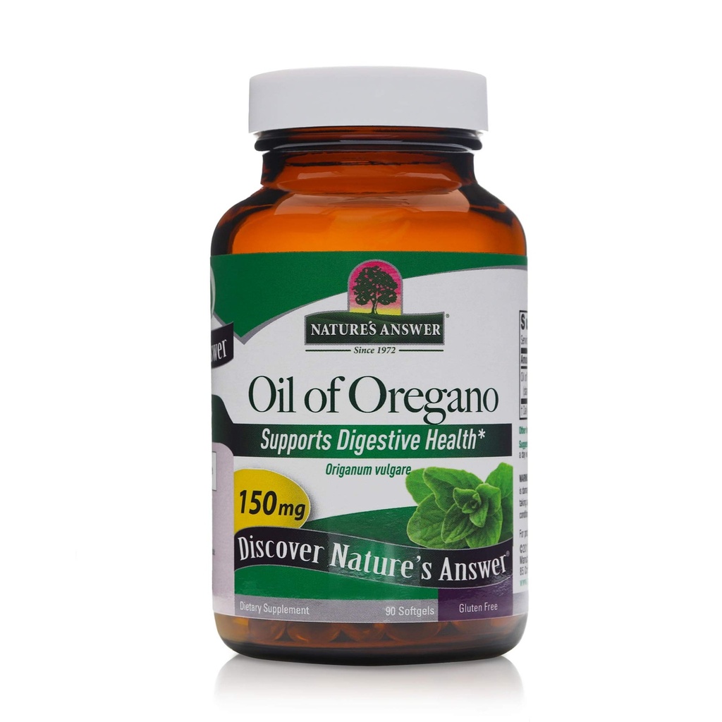 Nature's Answer Oil of Oregano Capsule Softgels, 90-Count | Natural Immune Booster | Promotes Healthy Digestion & Gut Flora