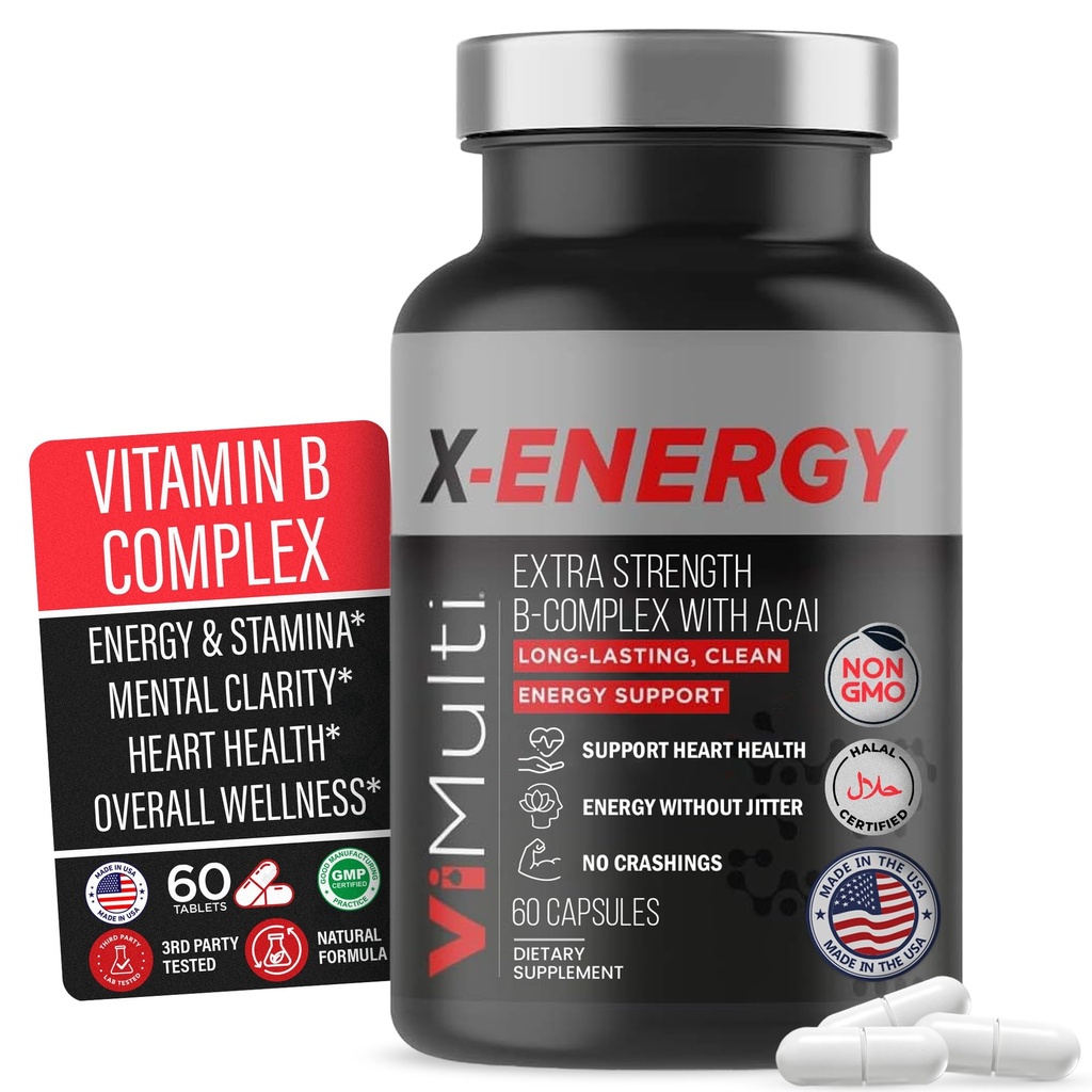 X-Energy Extra Strength B Complex met Cafeïne en Vitamine B12 