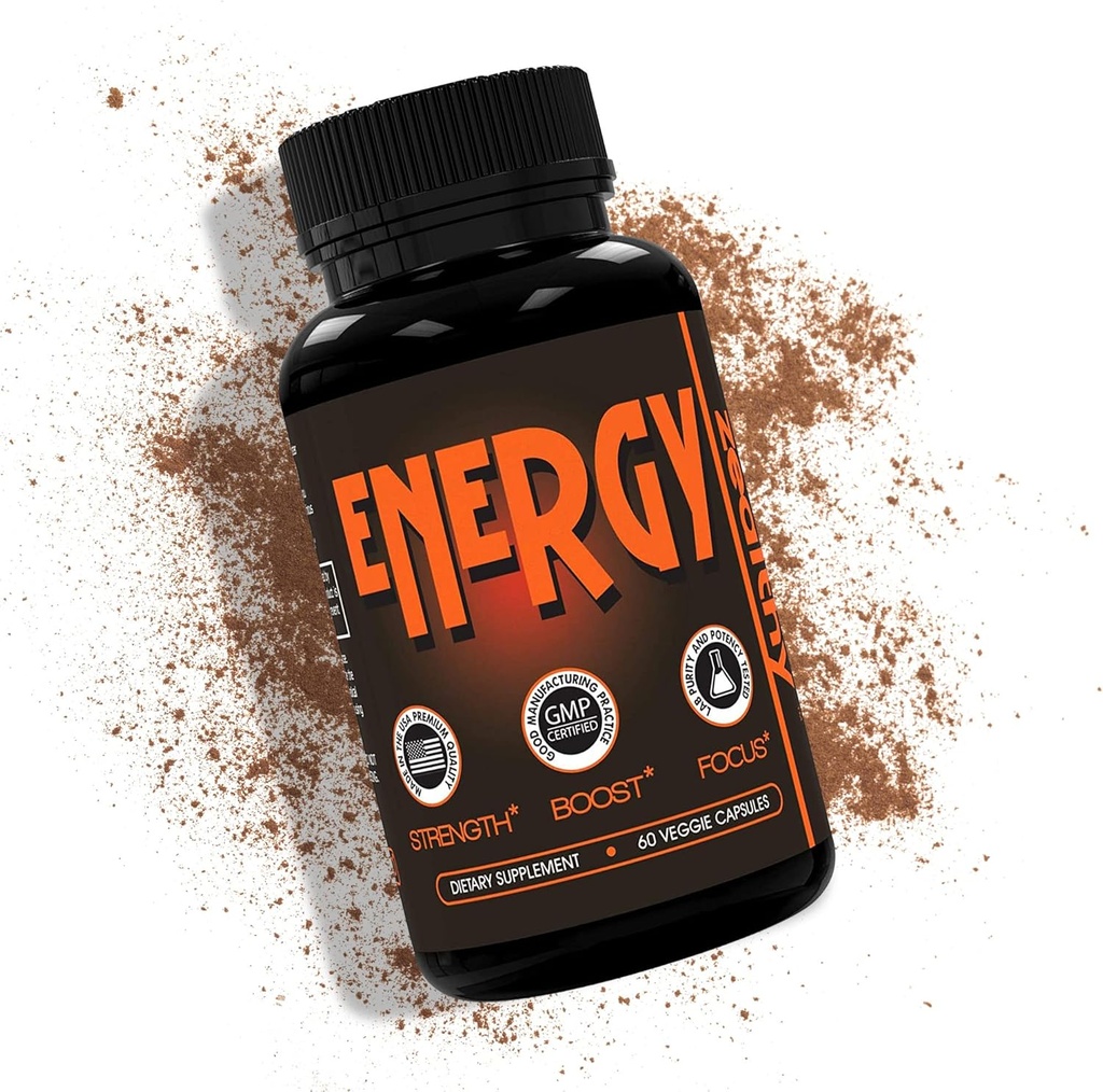 Cafeïne Pillen, Alternatief voor een Energie Drink, Energie Gel of Energie Gummies, All-Natural Energy Supplements, Energie Pillen met Vlierbes