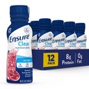 Assurez-vous que la boisson de nutrition claire liquide, 0g de graisse, 8g de protéines, Blueberry grenade, 10 Fl Oz (paquet de 12), bouteille, sans gluten