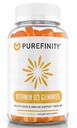 PUREFINITY Vitamine D3 5000 iu Gummies Uw dagelijkse vitamine D-supplement voor botgezondheid, immuungezondheid en gezamenlijke spierondersteuning voor volwassenen en kinderen 