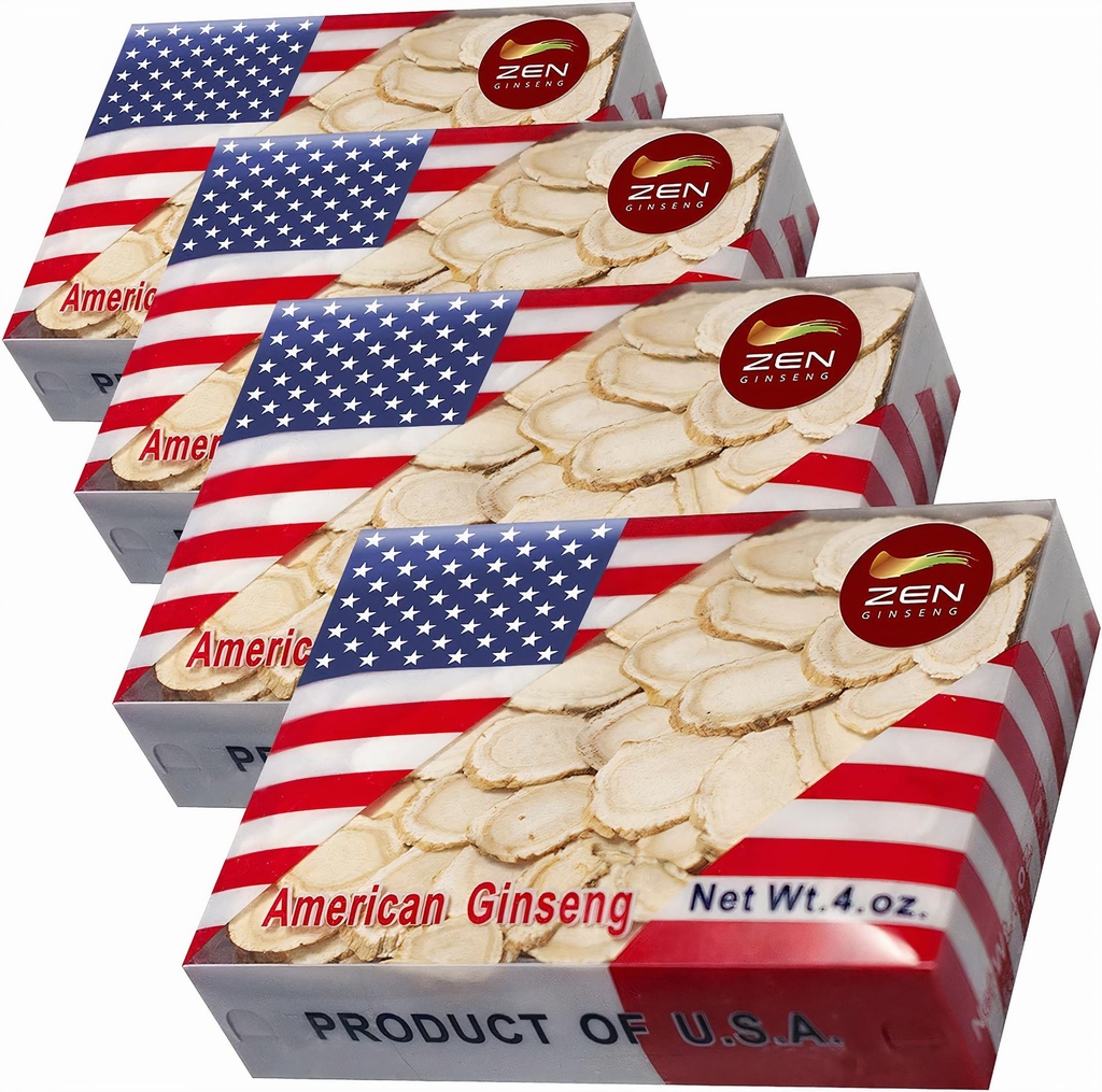 4 Dozen van hand geselecteerde Amerikaanse Wisconsin Ginseng Slice (16 Oz.) - Boost uw immuunsysteem snel