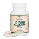 Uridinemonofosfaat - Geteste derde partij (Choline Enhancer, Beginner Nootropic) (300 mg, 60 capsules) Synergy with Alpha GPC Choline for Brain Health and Memory by Double Wood