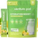 Venture Pal Sugar Free Electrolyte Powder Packets - Liquid Daily IV Drink Mix for Rapid Hydration & Party Recovery 5 Vitaminen & 7 Elektrolyten . Keto Friendly 