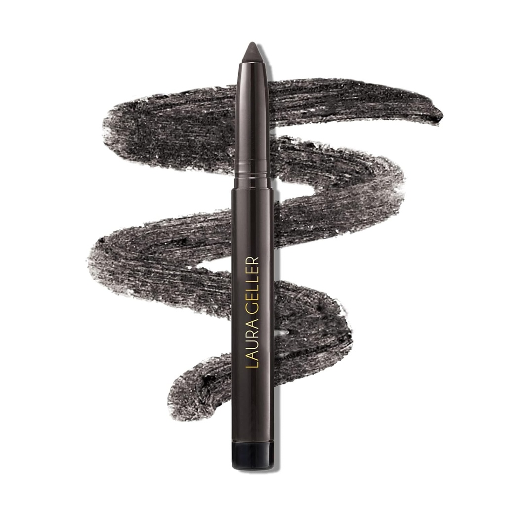 LAURA GELLER NEW YORK Kajal Longwear Kohl Eyeliner Pencil - Deep Charcoal Kohl - Cafeïne en vitamine E - Glad en blendbaar Liner - Ingebouwde slijper