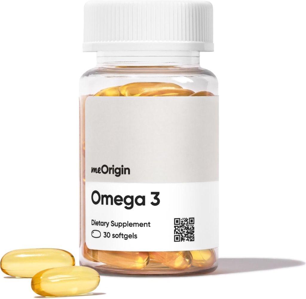 Omega 3 EPA & DHA, visolie 1000mg per portie, ondersteunt hart, hersenen, huid & ooggezondheid, geen Burp-terug, 30 Softgels, 30 dagen levering