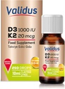 VALIDUS Vitamine D3K2 Drops 