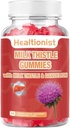 Milk Thistle Gummies for Liver Cleanse, Detox & Repair Fatty Liver Formula Gummies, Milk Thistle Extract 