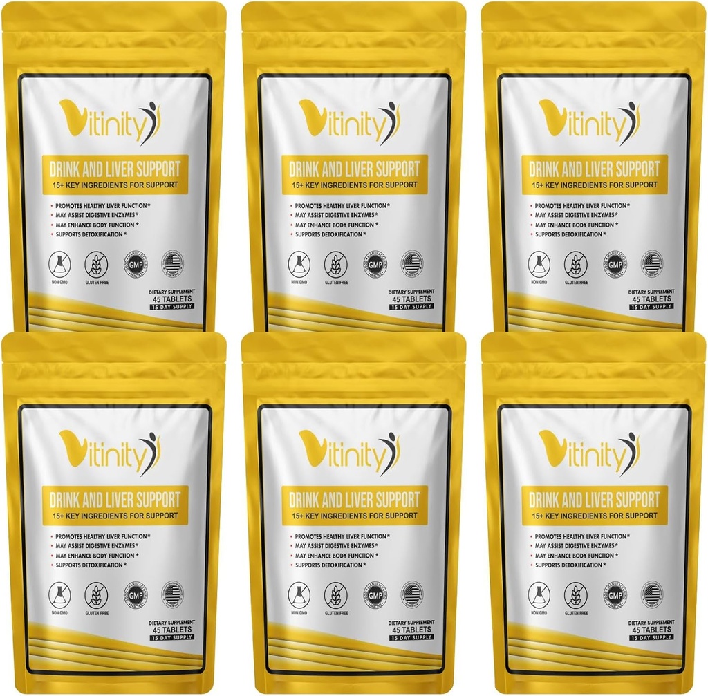 Anti Drink Lever Ondersteuning Supplement-15+Key Ingrediënten voor Craving Support,Liver Health,Kudzu, Milk Thistle,Holy Basil,DHM,Alle natuurlijke reiniging,Gradual Reduction,Nutrient Replenisher Tablets(90 dagen)