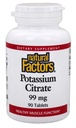 Natuurlijke factoren - Kalium citraat 99mg, ondersteunt gezonde spieren, zenuwen & hart, 90 tabletten