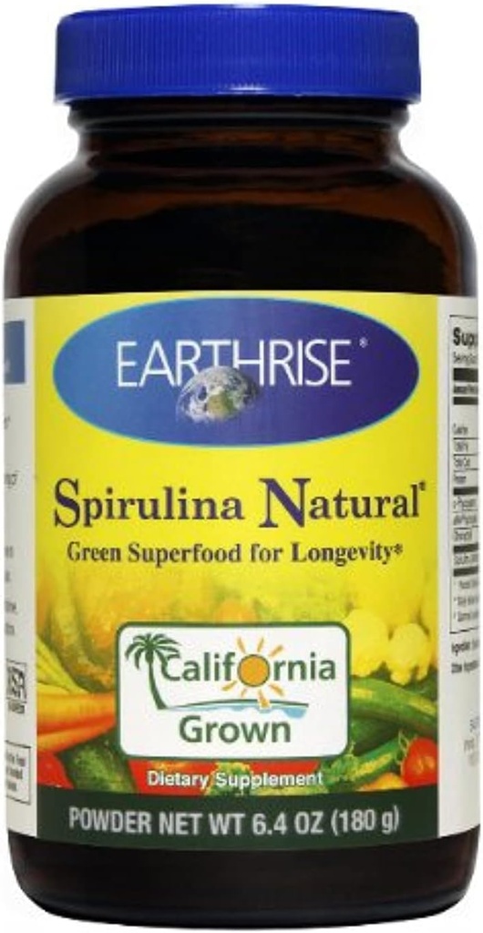 Aardopkomst Spirulina Natuurlijke, 180 Gram Poeder