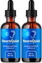 (2 Pack) Neuroquiet Drops - Officiële Neuroquiet dagelijkse gehoorondersteuning Alle natuurlijke schone vloeistof geavanceerde formule voor oorgezondheid, auditieve helderheid en binnenoorbalans beoordelingen, 2 flessen voor 2 maanden
